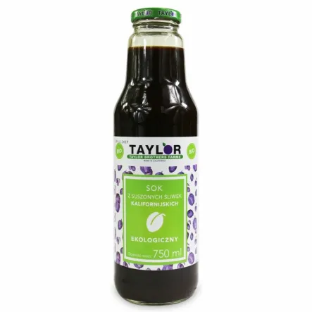 Sok z Suszonych Śliwek Kalifornijskich Bio 750 ml - Taylor
