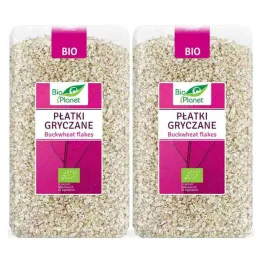 Zestaw 2 x Płatki Gryczane Bio 600 g - Bio Planet 