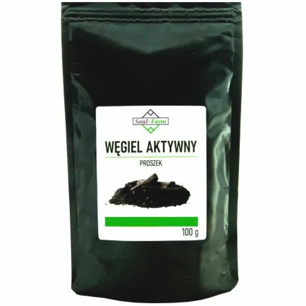 Węgiel Aktywny Proszek 100 g - Soul-Farm