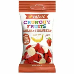 Banan i Truskawka Chrupiące Owoce do Kieszeni 23 g - Mixit