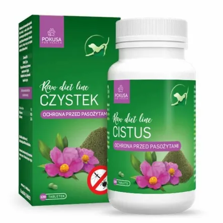 Czystek - Ochrona Przed Pasożytami dla Psów i Kotów 120 Tabletek - Pokusa