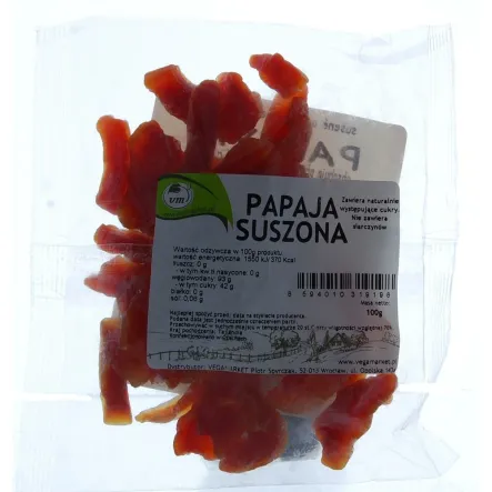 Papaja Suszona 100g-Natural