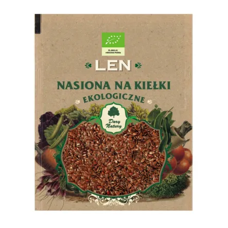 Len Nasiona na Kiełki Bio 30 g - Dary Natury