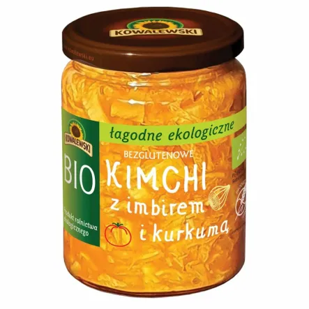 Kimchi z Imbirem i Kurkumą Łagodne Bez Glutenu Bio 460 g Kowalewski