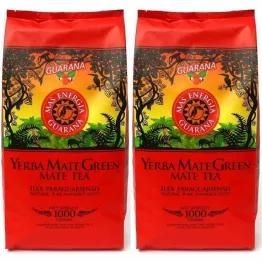2 x Yerba Mate Green Mas Energia Guarana 1 kg