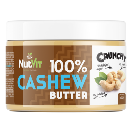 100% Masło z Orzechów Nerkowca Crunchy 500 g NutVit 