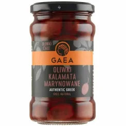 Greckie Oliwki Kalamata Całe Marynowane 300 g (175 g) - Gaea