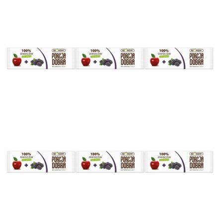 6 x Baton Przekąska Jabłkowo-Jeżynowa 16 g Porcja Dobra