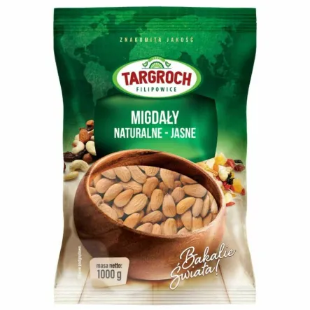 Migdały Naturalne Jasne 1 kg - Targroch