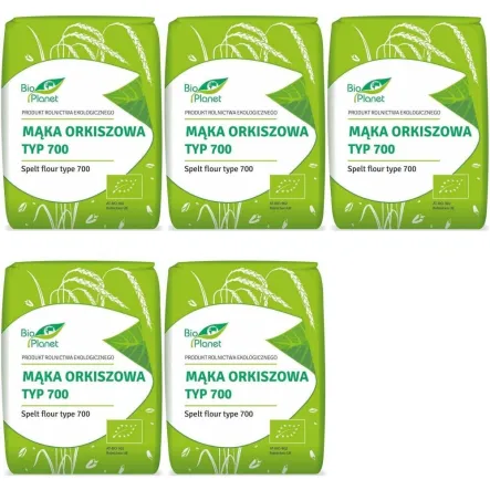 5 x Mąka Orkiszowa Typ 700 Bio 1 kg - Bio Planet
