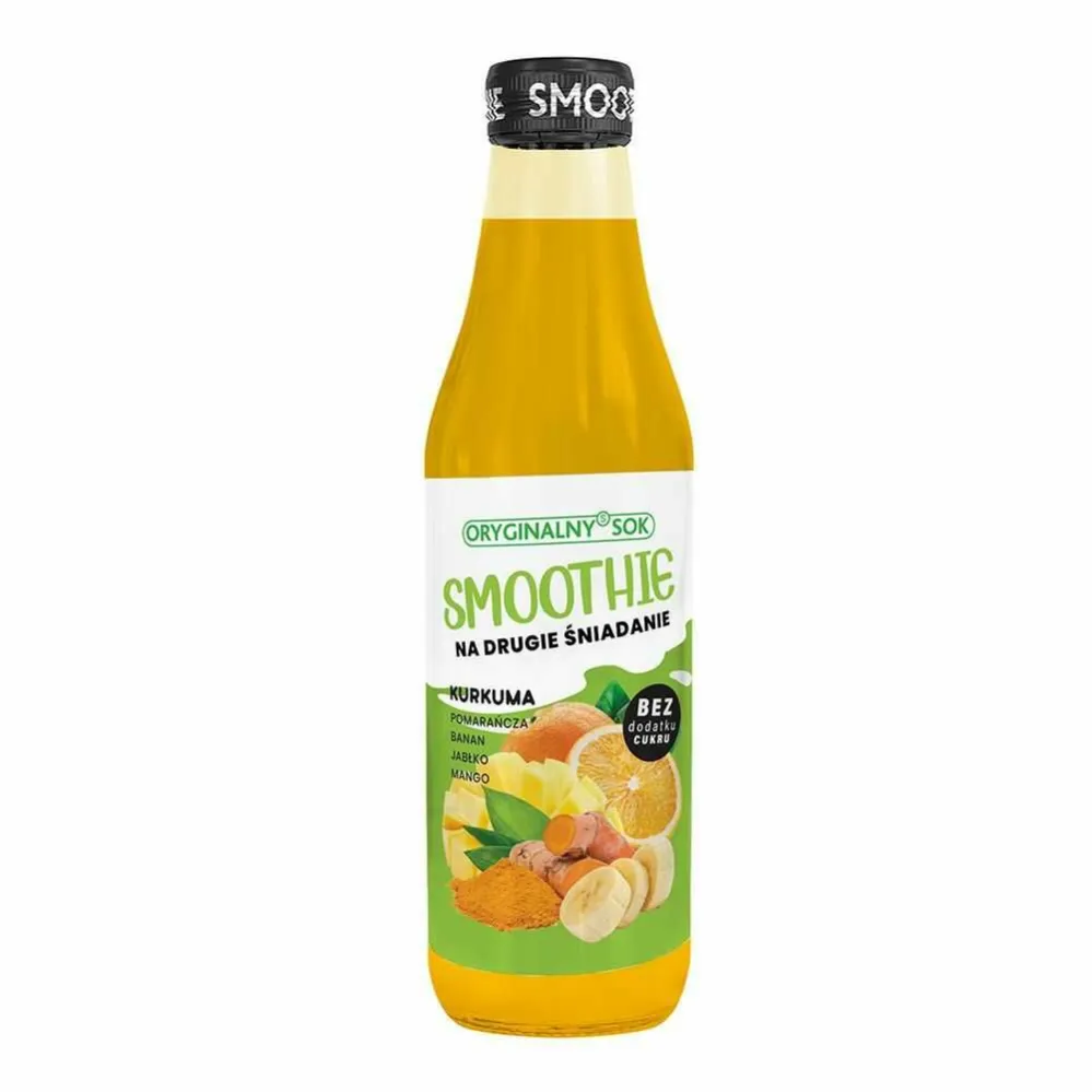 Smoothie Kurkuma Bez Dodatku Cukru 250 ml - Oryginalny Sok