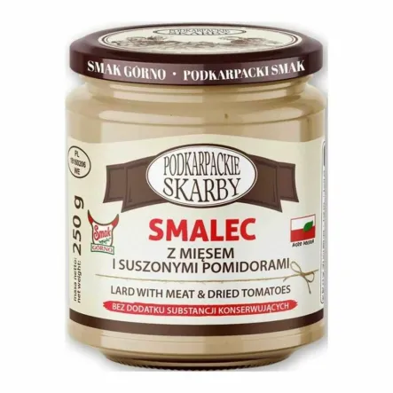 Smalec z Mięsem i Suszonymi Pomidorami 250 g - Podkarpackie Skarby
