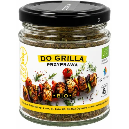 Przyprawa do Grilla BIO 45 g - Pięć Przemian