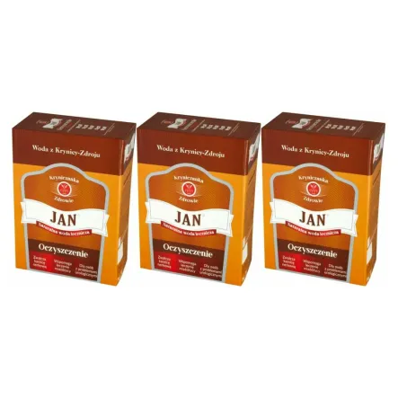 3 x Woda Lecznicza w Kartonie Jan Oczyszczenie 3 l - Krynica