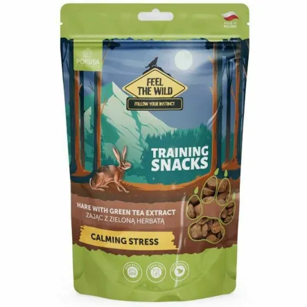 Smaczki Treningowe Dla Psa - Zając z Zieloną Herbatą 200 g - Pokusa