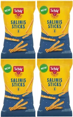 4 x Paluszki Bezglutenowe Słone Salinis 75 g - Schar