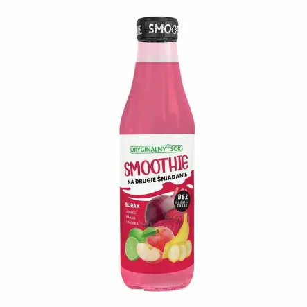Smoothie Burak Bez Dodatku Cukru 250 ml - Oryginalny Sok - Przecena Krótka Data Minimalnej Trwałości