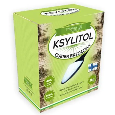 Ksylitol 1 kg- Fiński Cukier Brzozowy Oryginalny Xylitol z brzozy Danisco Finlandia-Naturalnie Poland