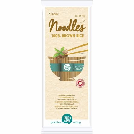 Makaron z Ryżu Brązowego 100% Bio Bezglutenowy 250 g - Terrasana