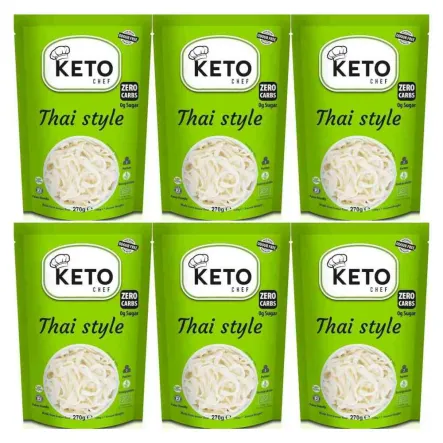 6 x Makaron Konjac Thai Style Bio 270 g (200 g) - Keto Chef