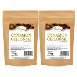 2 x Cynamon Cejloński Mielony 200 g - Vitafarm
