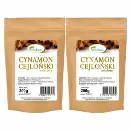2 x Cynamon Cejloński Mielony 200 g - Vitafarm