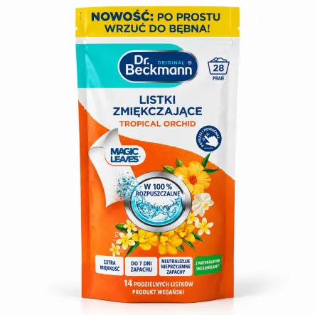 Listki Zmiękczające do Prania Tropical Orchid 14 Sztuk - Dr. Beckmann