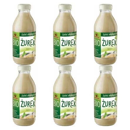 6 x Żurek Żytni Koncentrat Bio 320 ml - Kowalewski