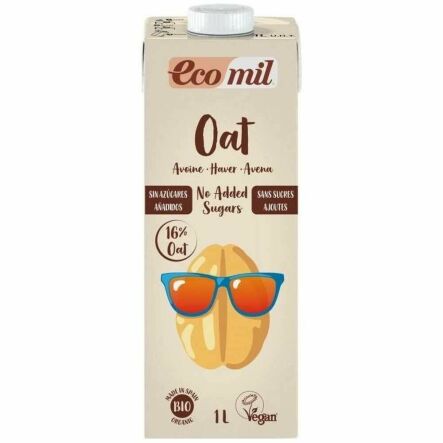 Napój Owsiany Bez Dodatku Cukru Bio 1 l - Ecomil