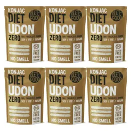 6 x Makaron Konjac Udon Bezglutenowy  270 g (200g) - Diet-Food