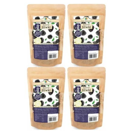 4 x Śliwki Suszone Bez Dodatku Cukru 250 g - Simpatiko