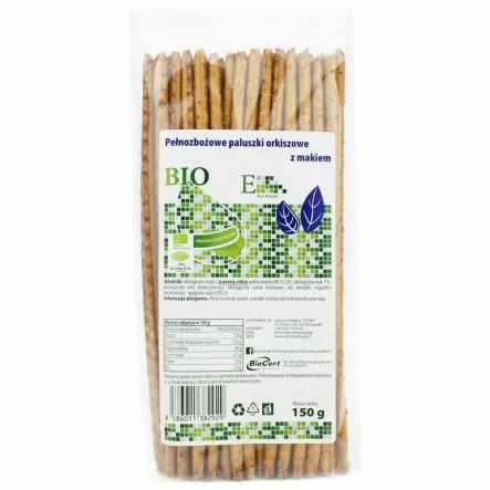 Paluszki Orkiszowe Pełnozbożowe z Makiem BIO 150 g - Envoy