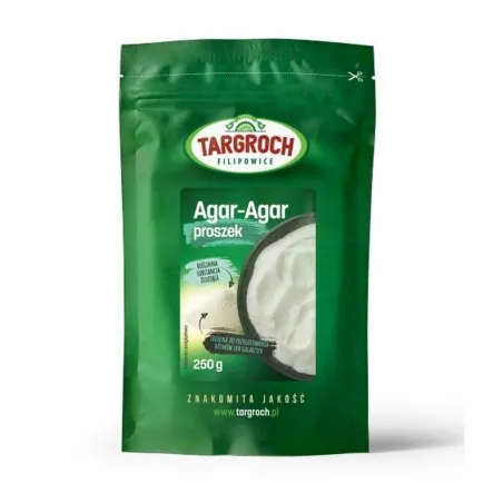 Agar-Agar  Agar w Proszku, Naturalna Żelatyna, Zagęstnik 250 g - Targroch