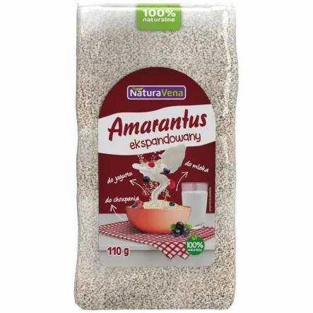 Amarantus Ekspandowany 110 g - NaturAvena - Przecena Krótka Data Minimalnej Trwałości