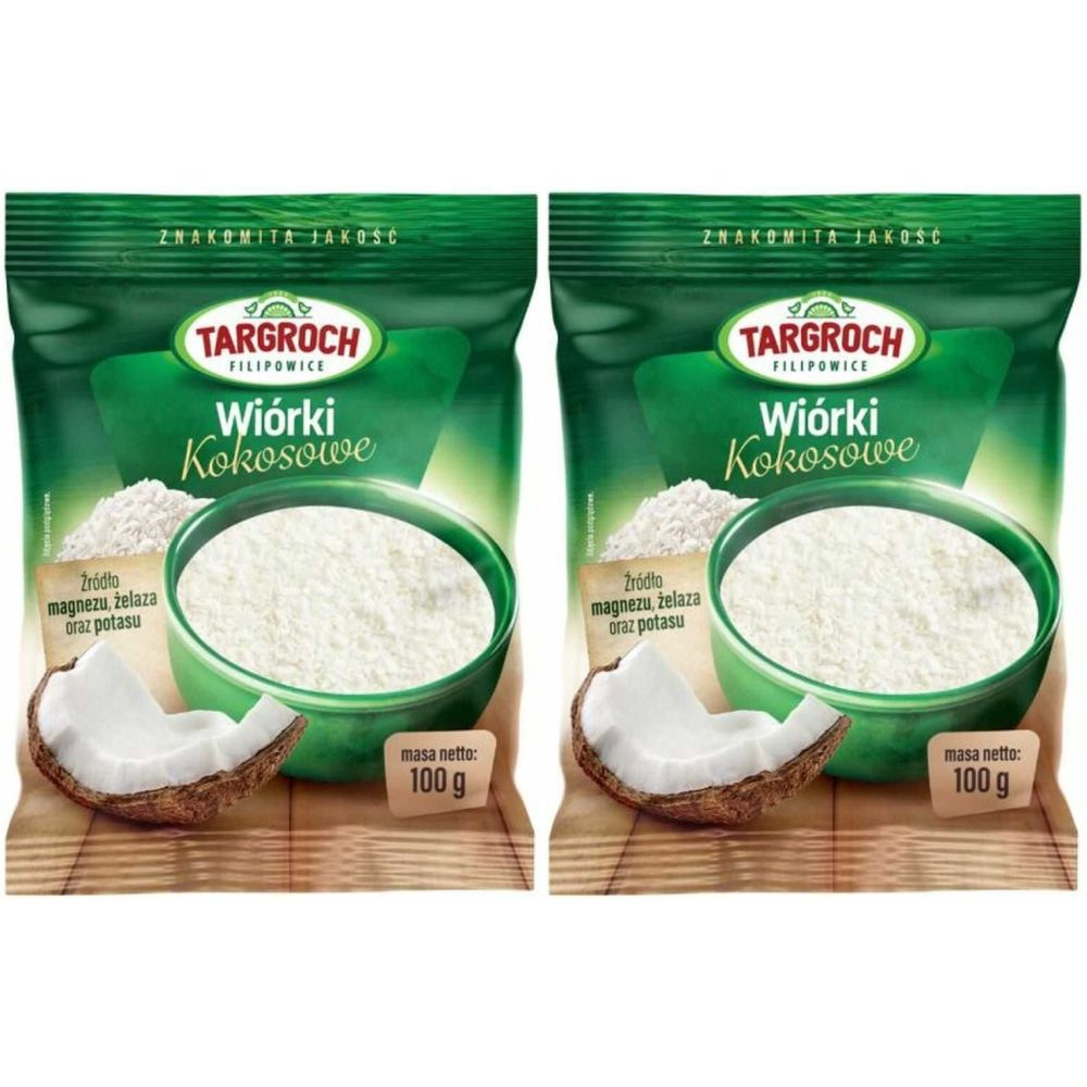 2 x Wiórki Kokosowe 100 g - Targroch
