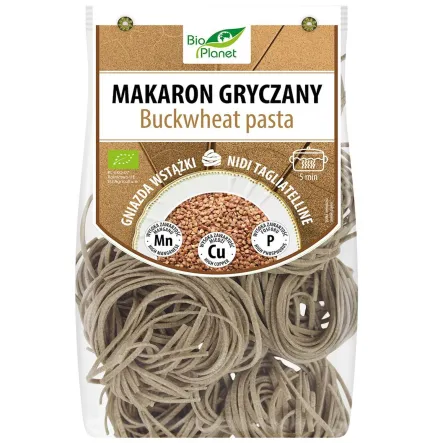 Makaron Gryczany Gniazda Wstążki Bio 250 g -  Bio Planet