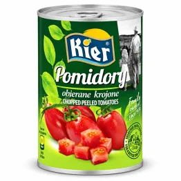 Pomidory Obierane Krojone 400 g - Kier