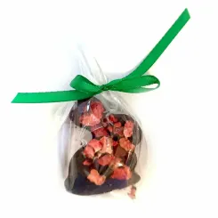 Mini Zajączek Czekolada Gorzka z Jagodą i Truskawką 20 g - Santini