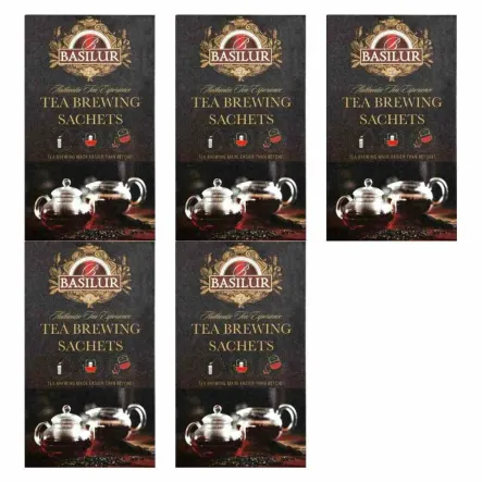5 x Filtry Papierowe do Herbaty TEA BREWING SACHETS 10 Sztuk - BASILUR