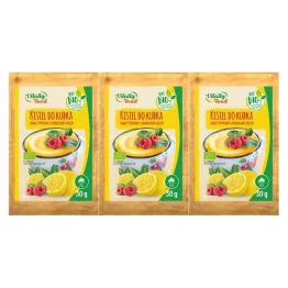3 x Bio Kisiel do Kubka Smak Cytynowy z Kawałkami Malin 30 g - Vitally Food