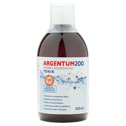 Argentum Srebro Koloidalne Tonik 100 ppm 500 ml - Aura Herbals