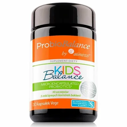 ProbioBalance KIDS Balance 5 mld. Żywych Komórek Bakterii 30 Kapsułek - Aliness