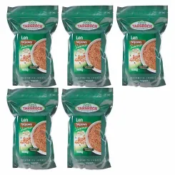 5 x Len Brązowy Ziarno 1 kg - Targroch