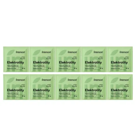 10 x Elektrolity o Smaku Arbuz-Bazylia 16 g - Intenson