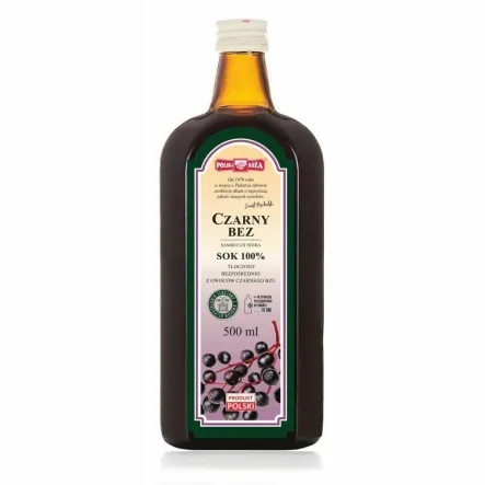 Czarny Bez Sok Tłoczony NFC 500 ml - Polska Róża
