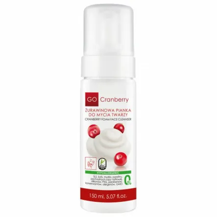 Żurawinowa Pianka do Mycia Twarzy 150 ml GoCranbery - Nova Kosmetyki