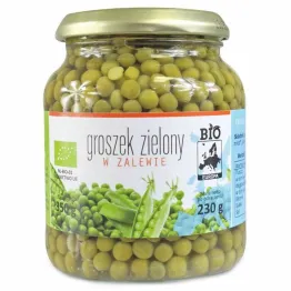 Groszek Zielony w Zalewie w Słoiku Bio 350 g/ 230 g - Bio Europa