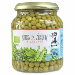 Groszek Zielony w Zalewie w Słoiku Bio 350 g/ 230 g - Bio Europa