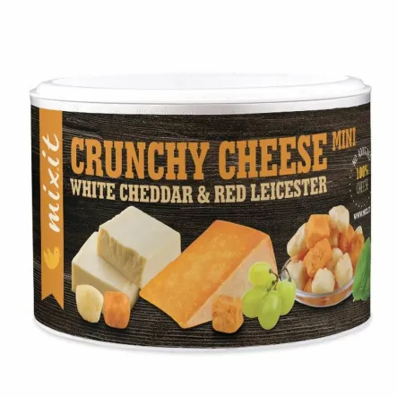 Mieszanka Suszonych Serów: White Cheddar, Red Leicester Crunchy Cheese 70 g - Mixit