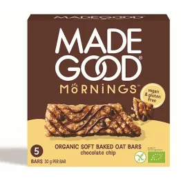 Batoniki Owsiane z Czekoladą Bezglutenowe Bio 150 g (5 x 30 g) - Made Good